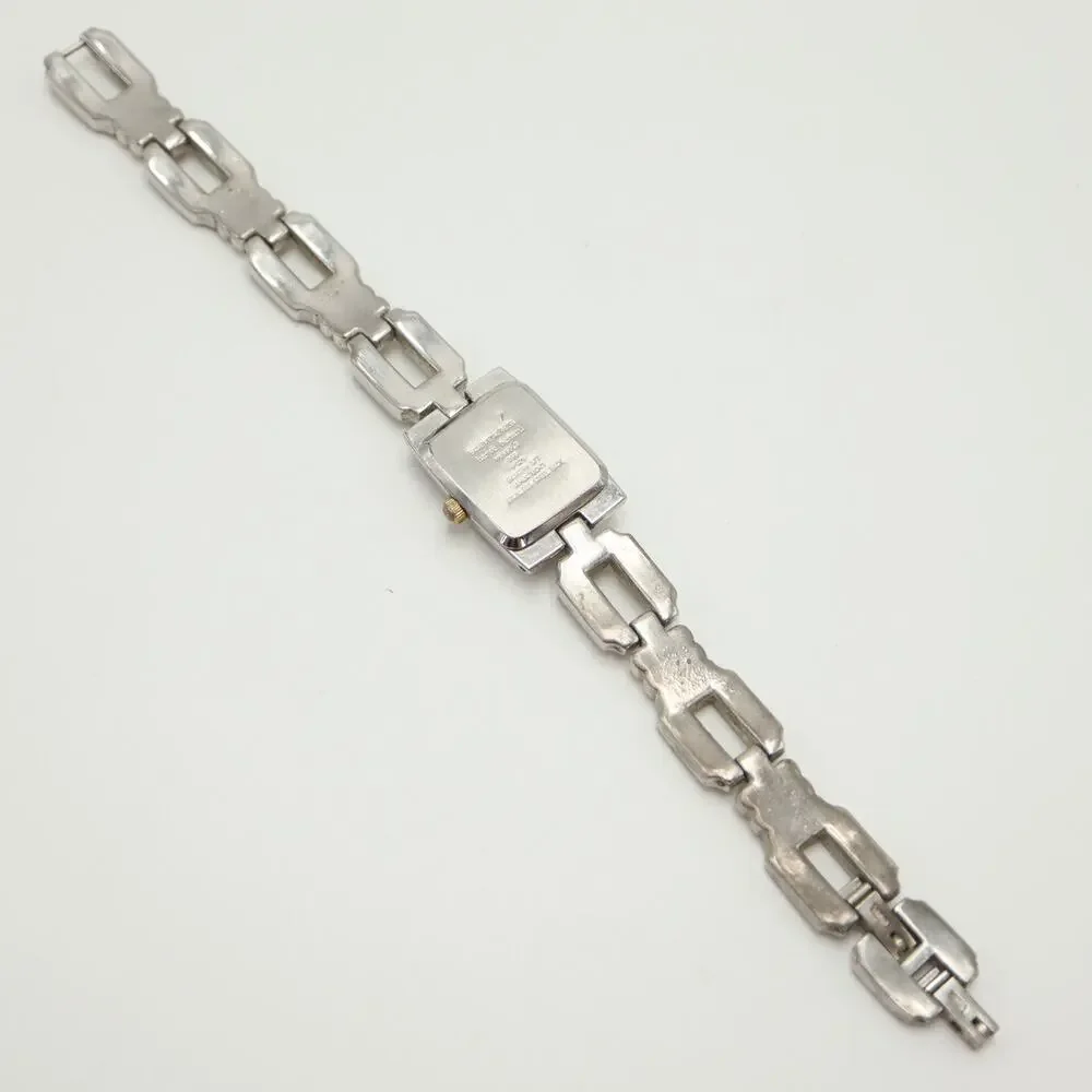 Harve Bernard Womens Faded Two Tone MOP Watch 19mm Rectangle Dial w New Battery